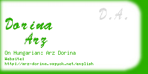 dorina arz business card